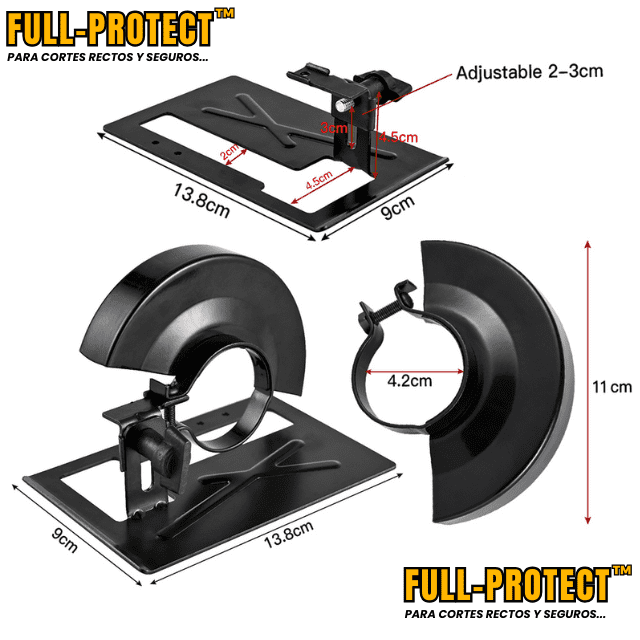Base para Pulidora FULL.PROTECT™: Cortes Fáciles y Seguros