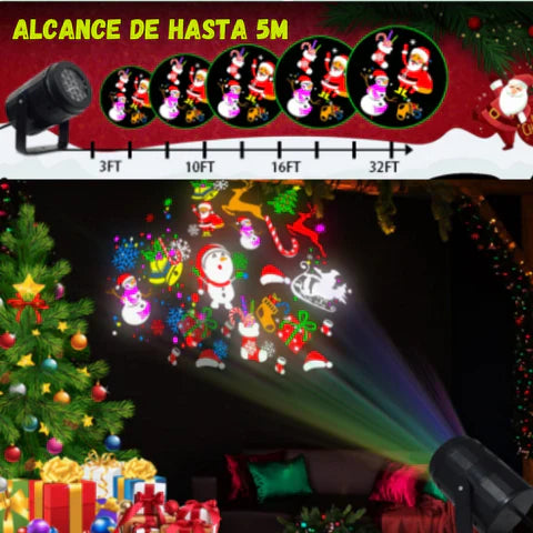 PROYECTOR NAVIDEÑO PAGA 1 LLEVA 2 + NOVENA NAVIDAD