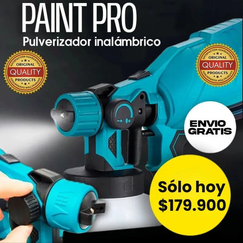 Paint Pro - Pistola pulverizadora de Pintura eléctrica - 50% Descuento
