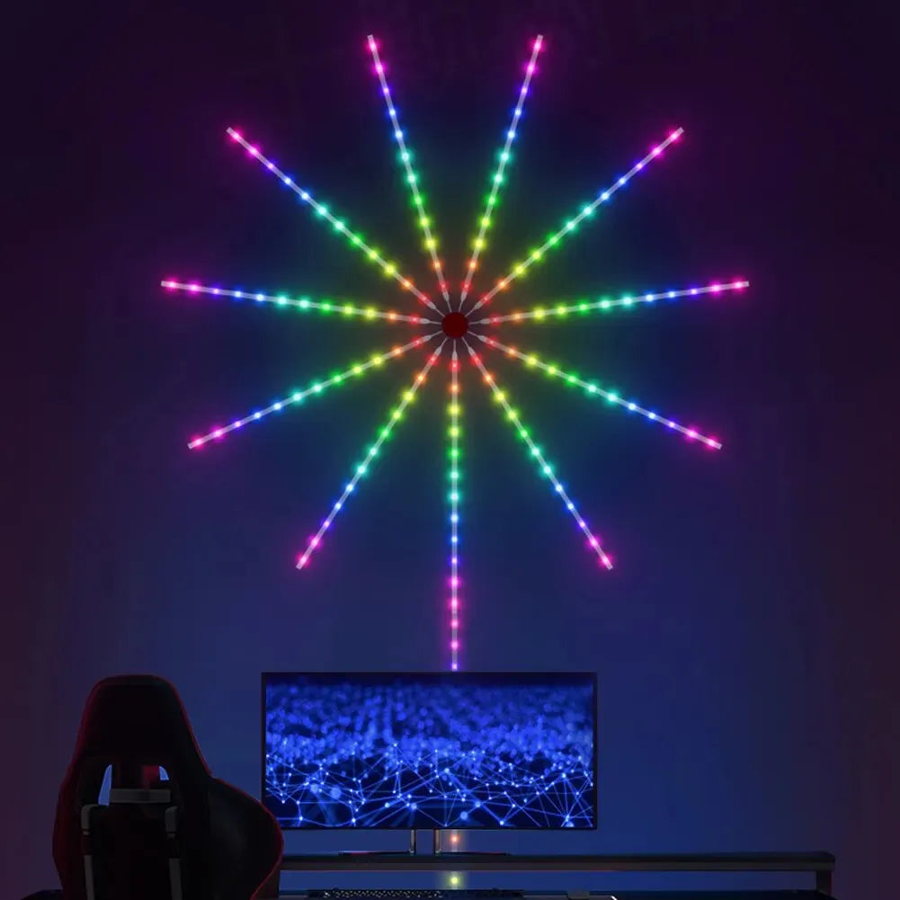Luces Inteligentes con Sensor de Sonido - Efecto Fuegos artificiales F