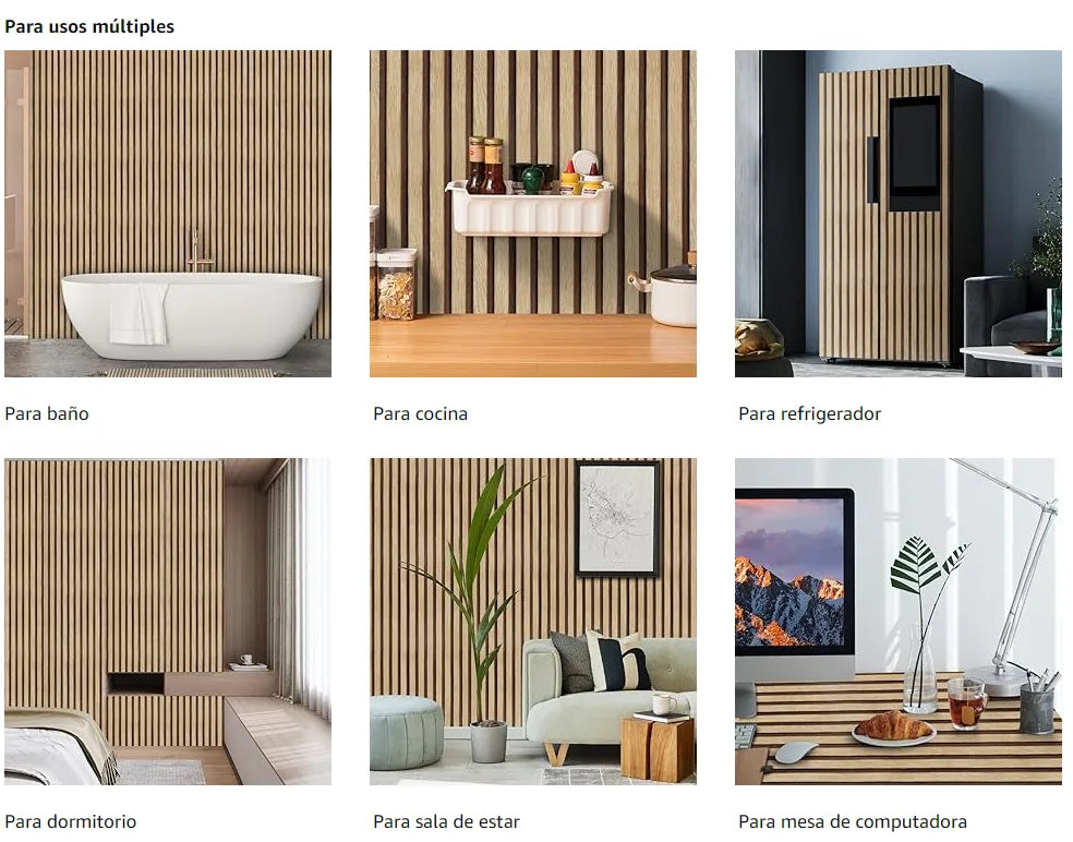 DecorHome - Papel Tapiz Madera 3D - Paga 5 lleva 10 metros + envio gratis