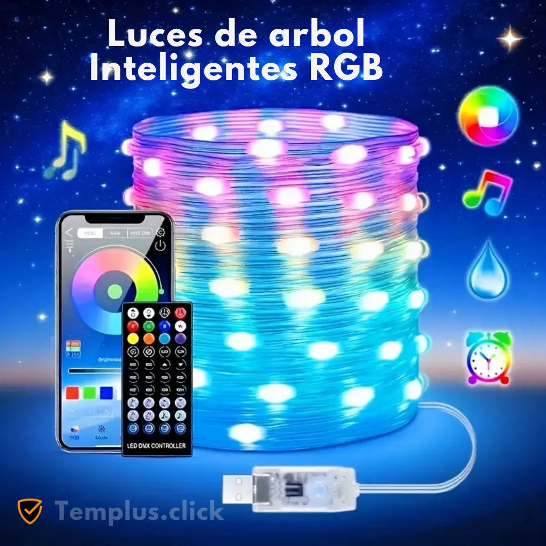 Luces de Arbol Inteligentes Smart RGBt - Exclusivo