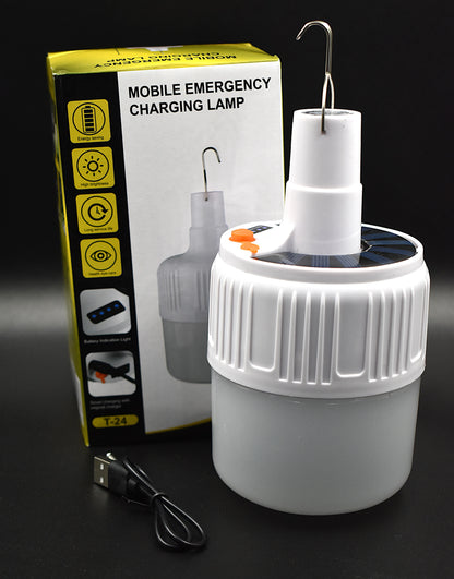 LAMPARA SOLAR RECARGABLE PORTATIL - 110W - 70% DCTO