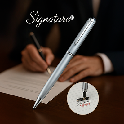 Signature® - Bolígrafo Premium Con Sello y Firma