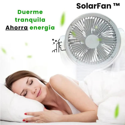 SolarFan ™ - Ventilador Solar + Iluminación + Powerbank  Descuento 40%