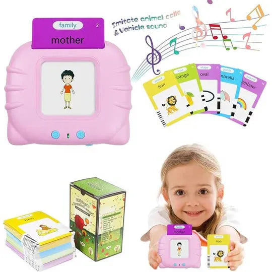 Tarjetas interactivas Inglés fácil + regalo cepillo en u para niños