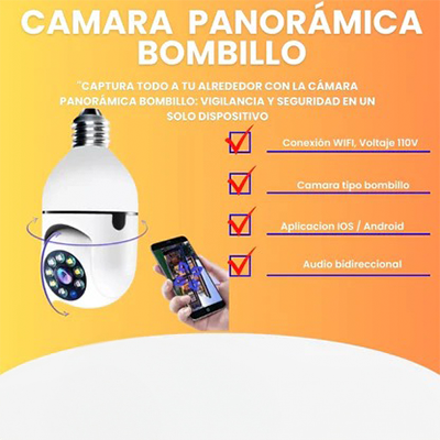 Cámara de Seguridad Tipo Bombillo 1080P EasyCam®