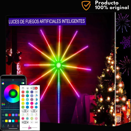 Luces Inteligentes con Sensor de Sonido - Efecto Fuegos artificiales F