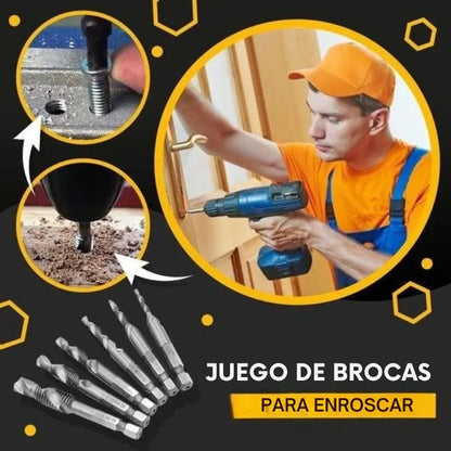 Brocas para enroscar multiuso x 6 unidades Hoy descuento 50%