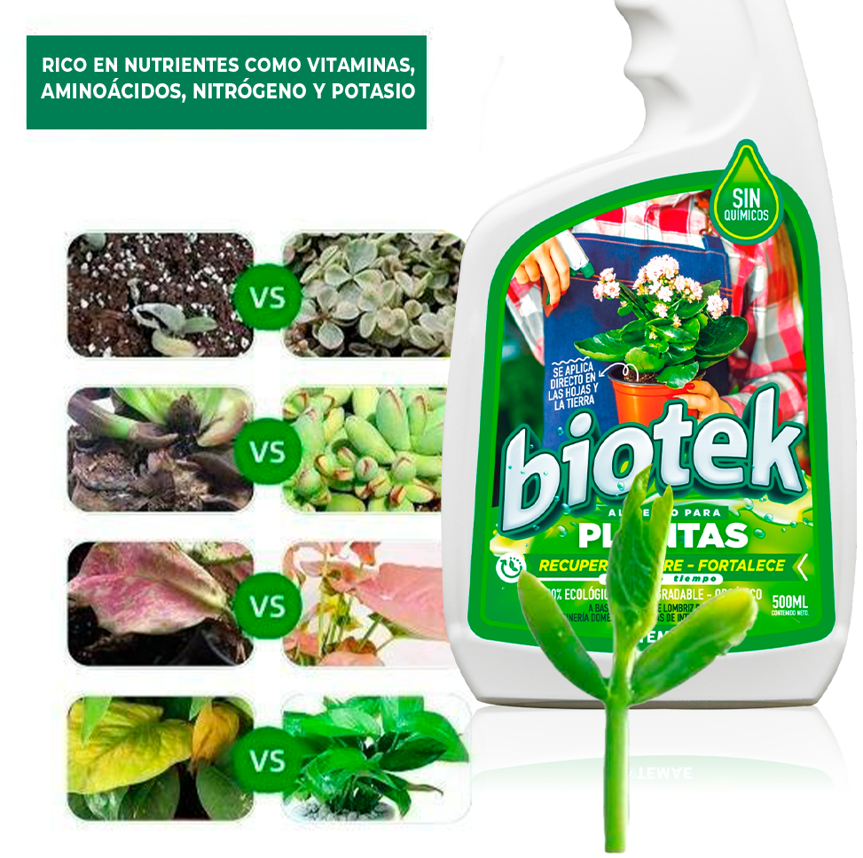 Fertilizante Orgánico Biotek® - Formula Mejorada
