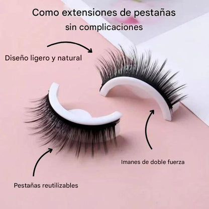 Kit x3 pestañas magnéticas + Gratis Delineador resistente al agua