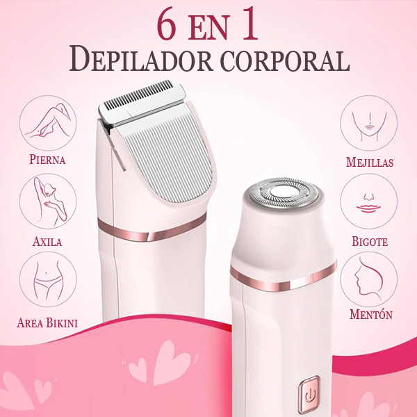 Pink-Shaver™ Afeitadora Corporal 6 en 1