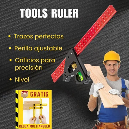 Regla de ángulos combinada - Tools Ruler - Gratis regla Multiangulo