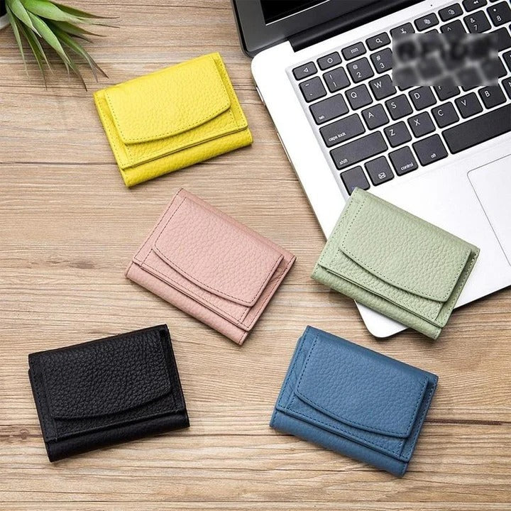 Cartera RFID Hecha A Mano De Cuero