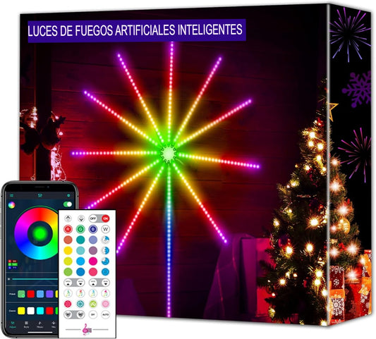 Luces Inteligentes con Sensor de Sonido - Efecto Fuegos Artificiales