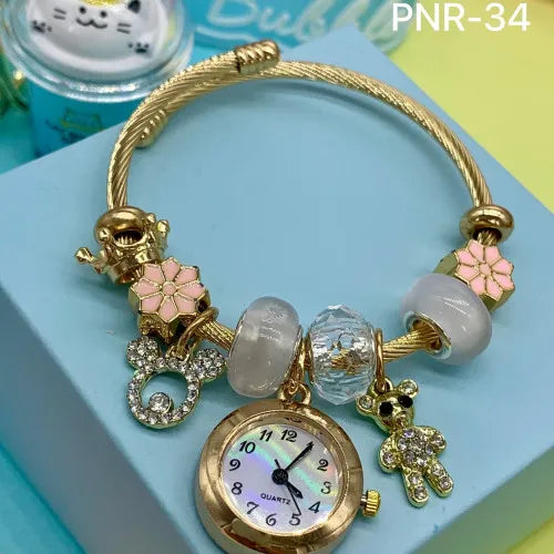 RELOJ PULSERA PANDORA INCLUYE DIJES OFERTA 50% DESCUENTO SOLO HOY