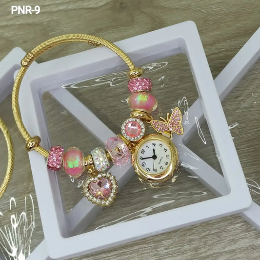 RELOJ PULSERA PANDORA INCLUYE DIJES OFERTA 50% DESCUENTO SOLO HOY