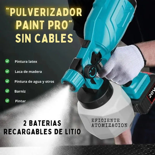 Pistola Pulverizadora Pintura Recargable Inalambrica +2 baterias