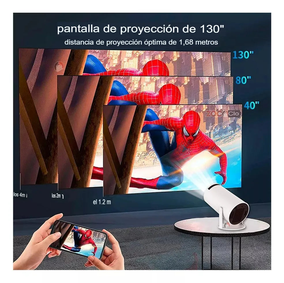 Proyector 4k Cine en casa + 1 Mes de Netflix Gratis