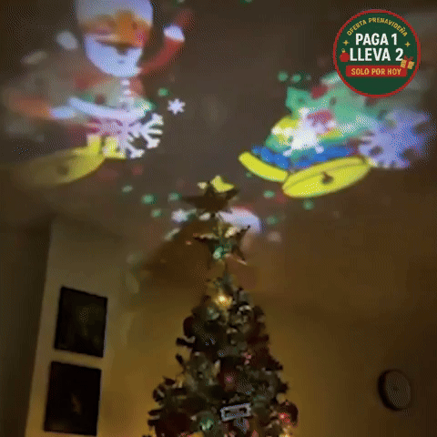 PROYECTOR NAVIDEÑO PAGA 1 LLEVA 2 + NOVENA NAVIDAD